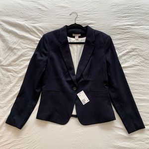 H&M Women’s Navy/Dark Blue Fitted Blazer